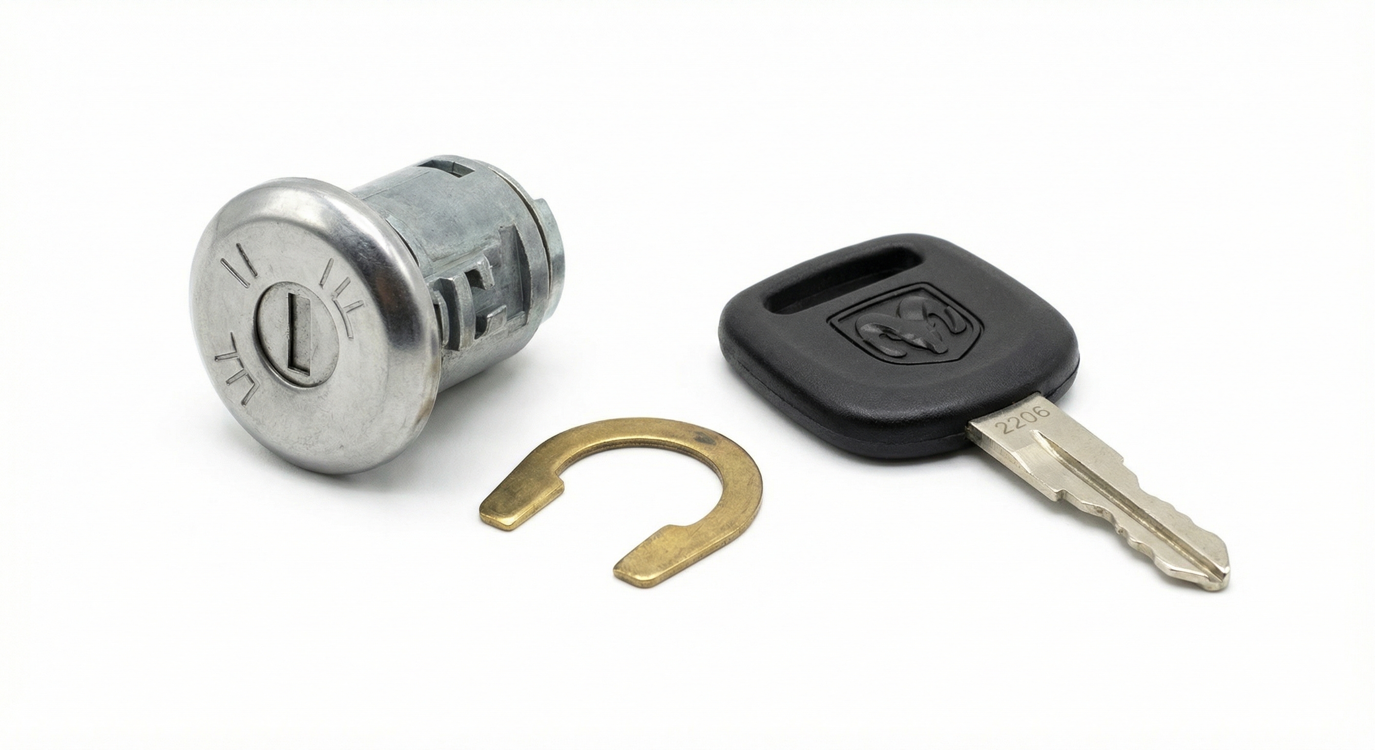 OEM Door Lock Key Set for 2007-2018 Jeep Wrangler, Wrangler JK - Front, Left (Driver) (OEM)