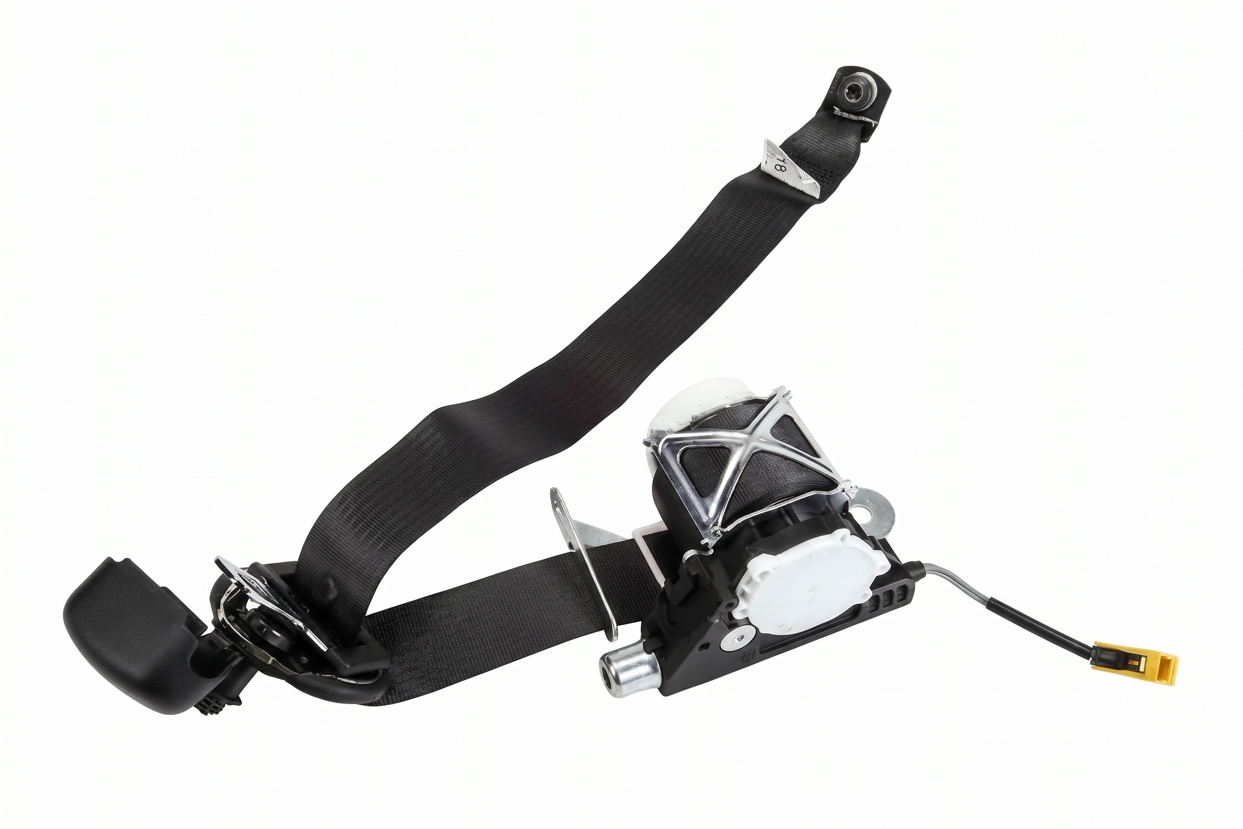 OEM Black Seat Belt Assembly for 2011-2012 Chevrolet & General Motors • CAMARO, Camaro - Rear Front