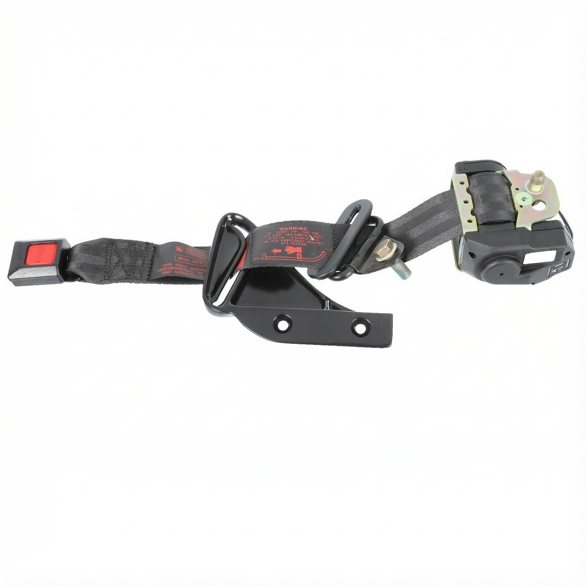 2019, 2020, 2021, 2022, 2023, 2024, 2025 Mazda 3 Black Seat Belt Assembly with Pretensioner - Front (OEM)