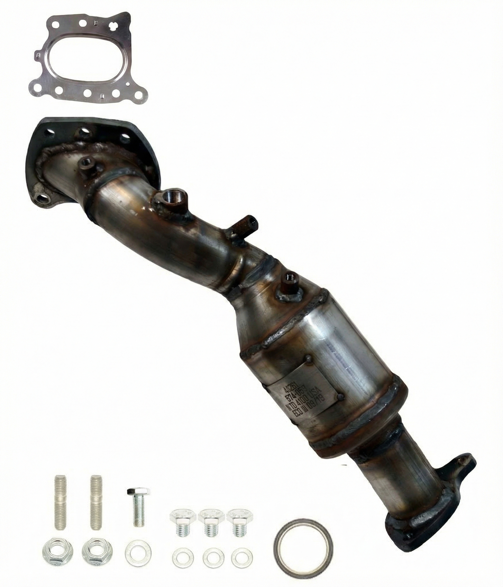 OEM Catalytic Converter for 2013-2020 Hyundai & Kia • Santa Fe, Santa Fe XL, Sorento - Right, Rear