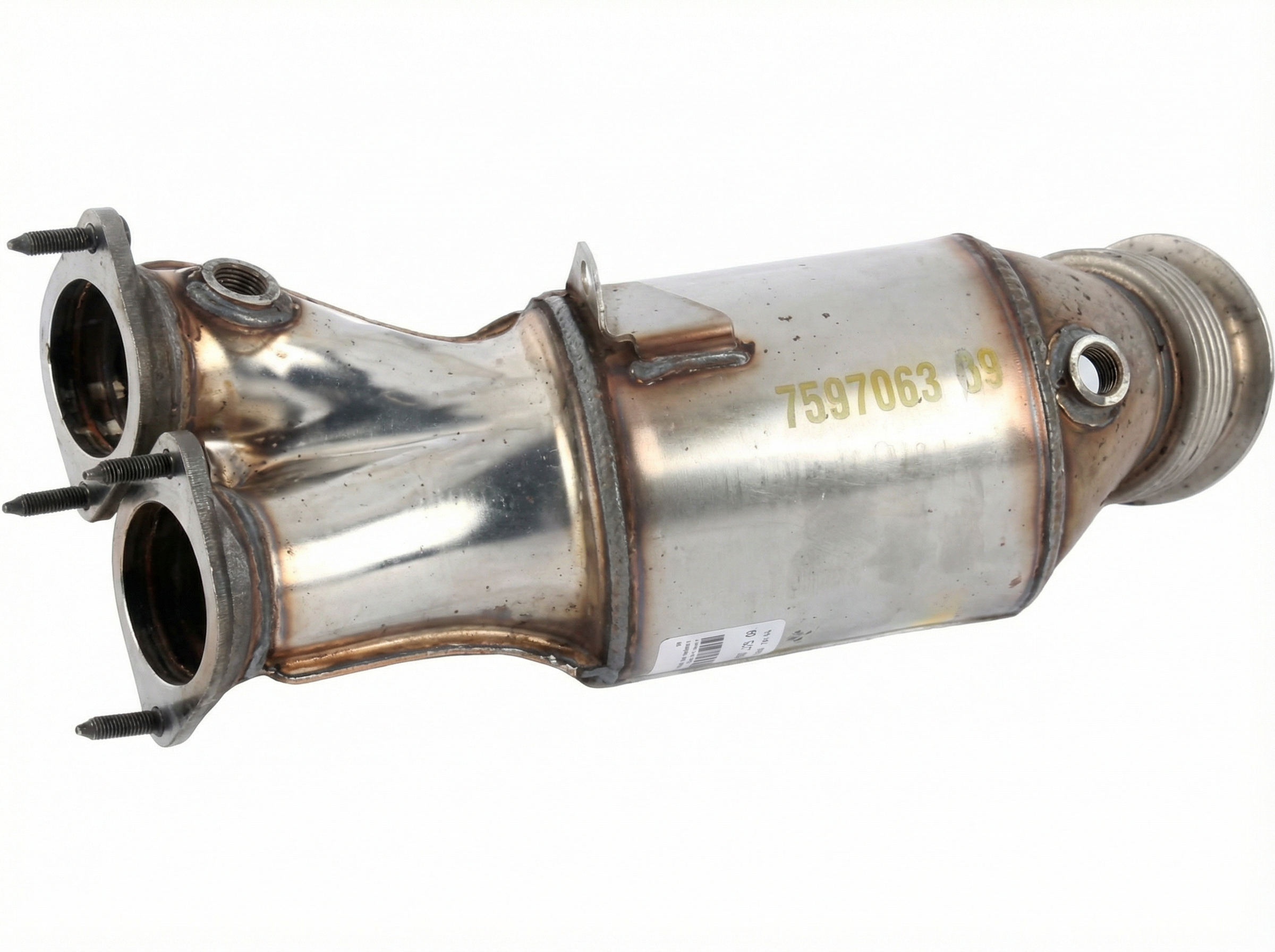 OEM Gray Catalytic Converter for 2016, 2017, 2018, 2019, 2020, 2021, 2022 BMW & MINI - Front