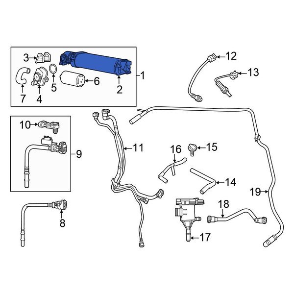 OEM Gray Fuel Vapor Canister for 2020-2023 Dodge Challenger (OEM)