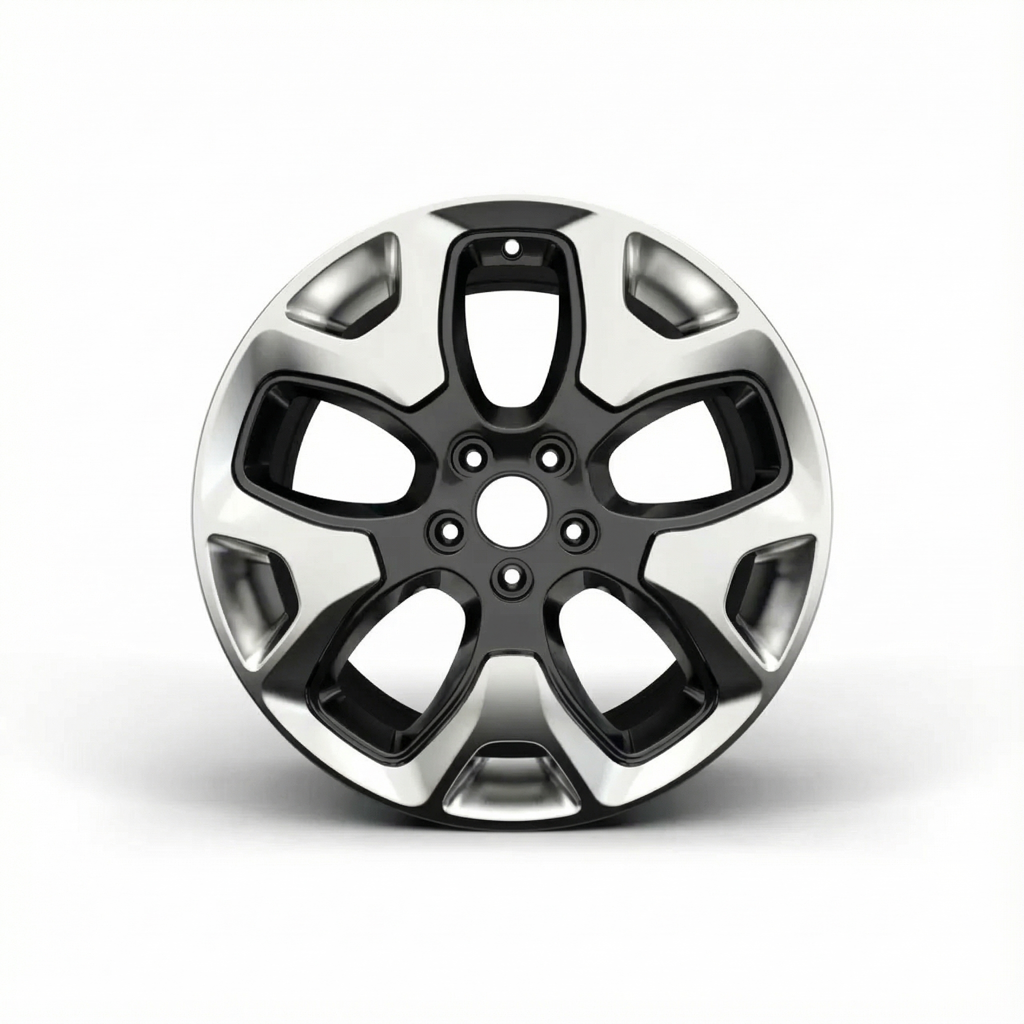 OEM Polished Charcoal Alloy Wheel for 2017, 2018, 2019, 2020, 2021, 2022 Jeep Compass