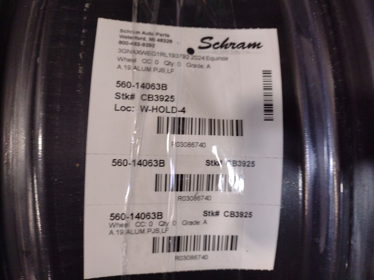 2022, 2023, 2024 Chevrolet Equinox Painted Gray Alloy Wheel (OEM)