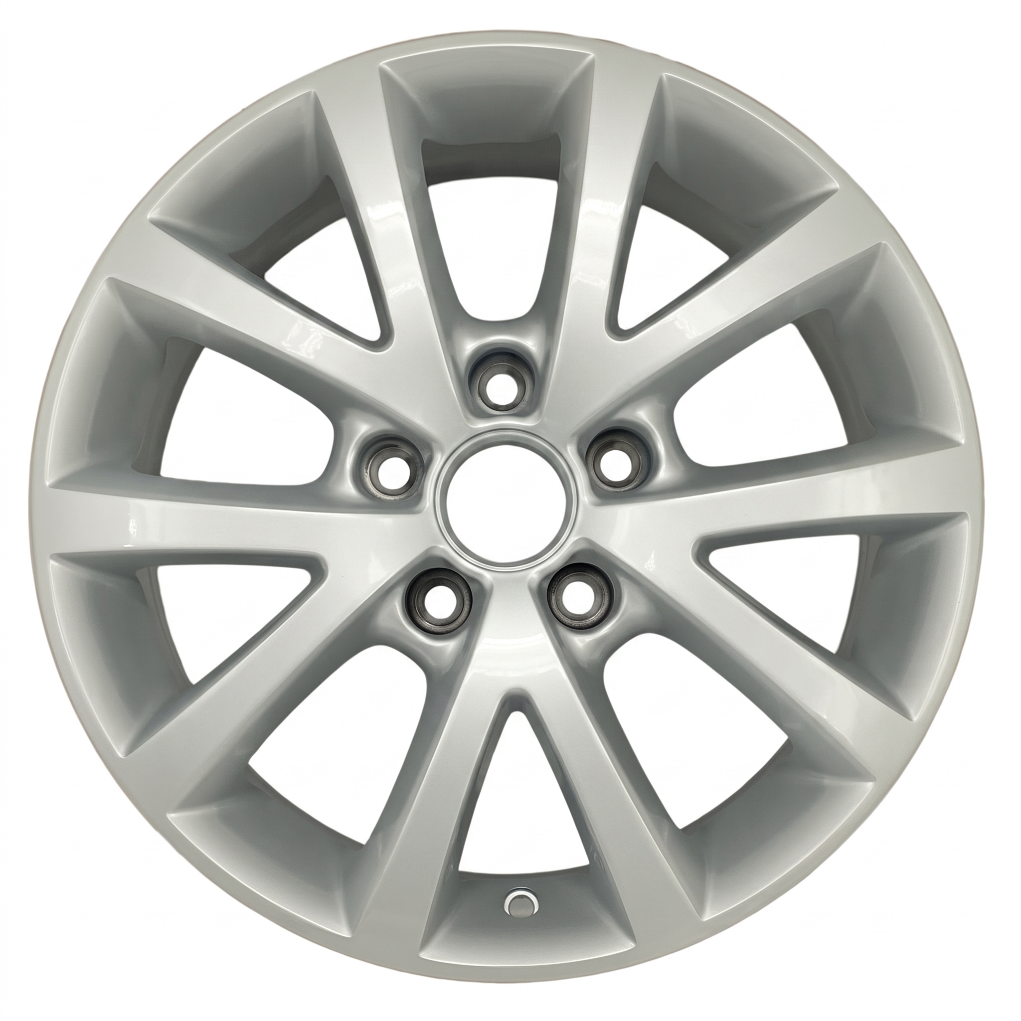 OEM 5 Double-Spoke Silver Painted Alloy Wheel for 2010-2016 Volkswagen (OEM)