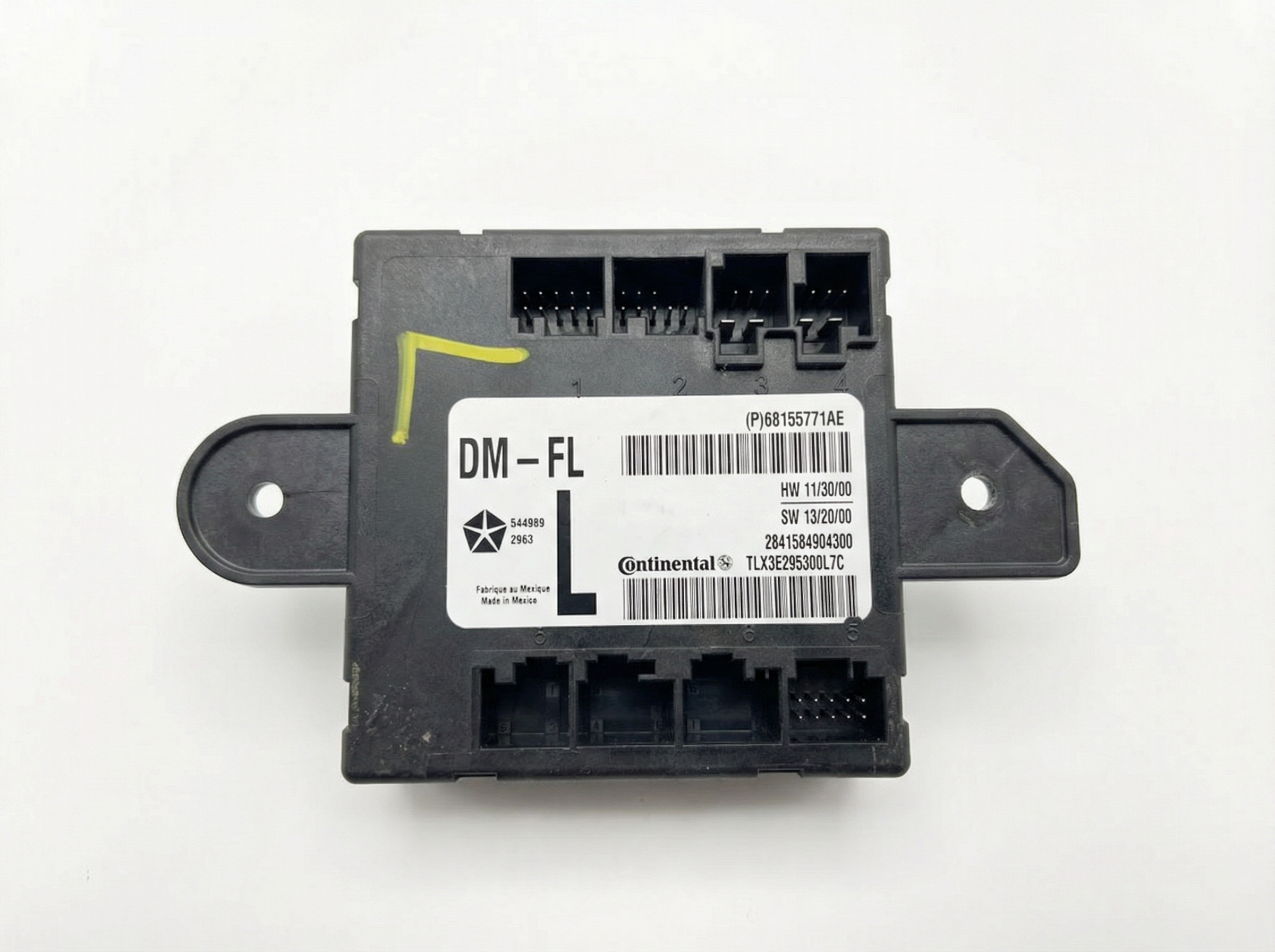 OEM Front Door Control Module for 2011-2015 Chrysler, Dodge, Jeep, & Ram - Rear Left (Driver)