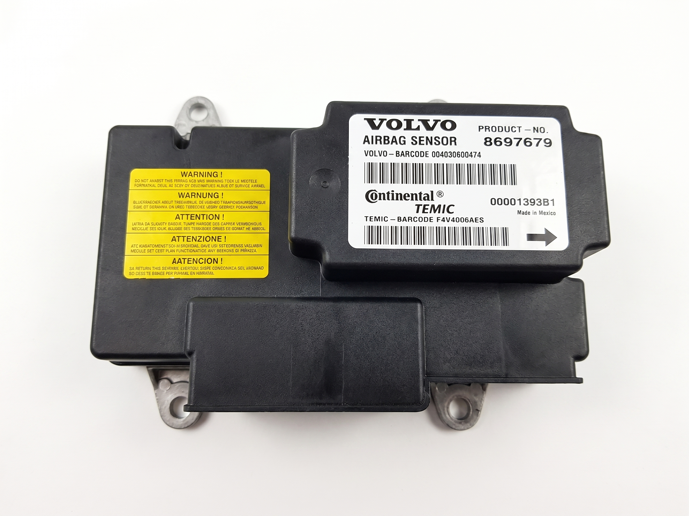 OEM Airbag Control Module for 2004-2007 Volvo C30, C70, S40, V50, VOLVO 40 SERIES, VOLVO 50 SERIES - Rear (OEM)
