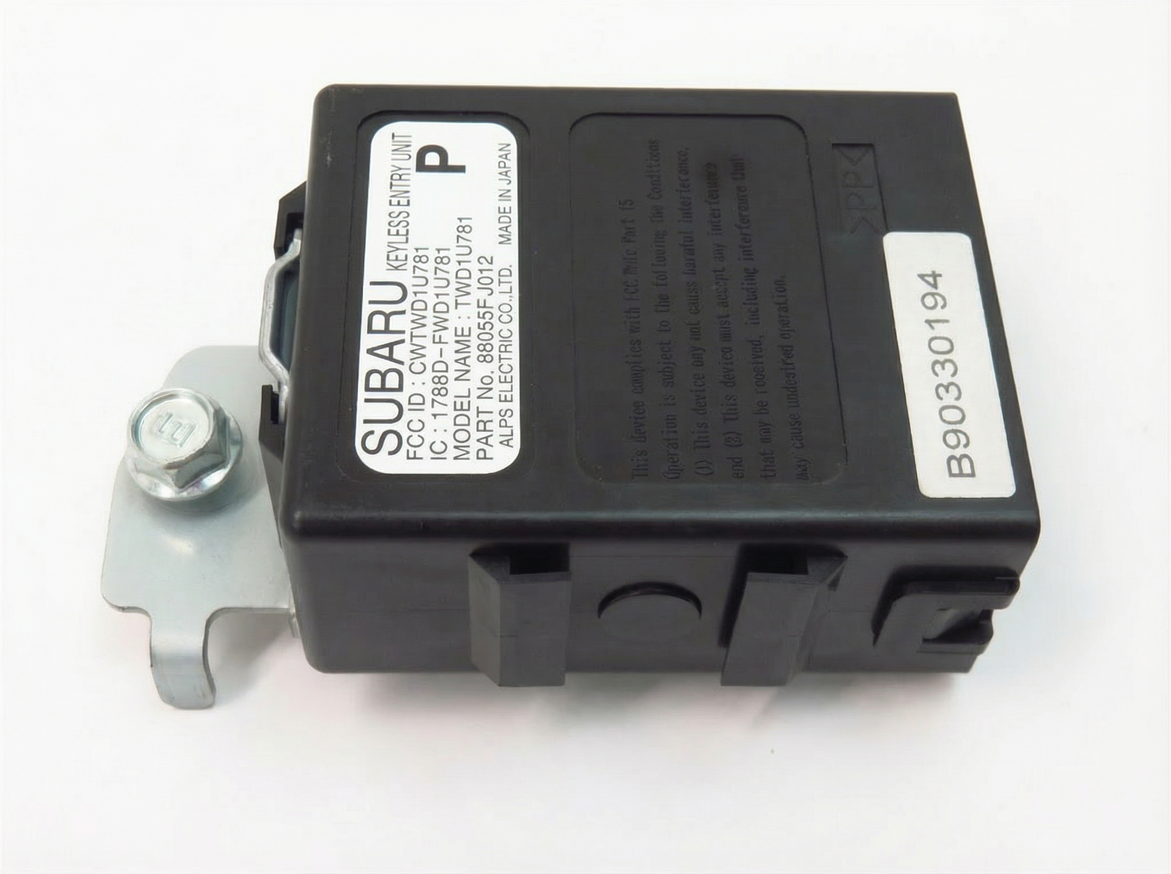 OEM Keyless Theft Control Module for 2012-2019 Subaru IMPREZA, Impreza, WRX, WRX STI (OEM)