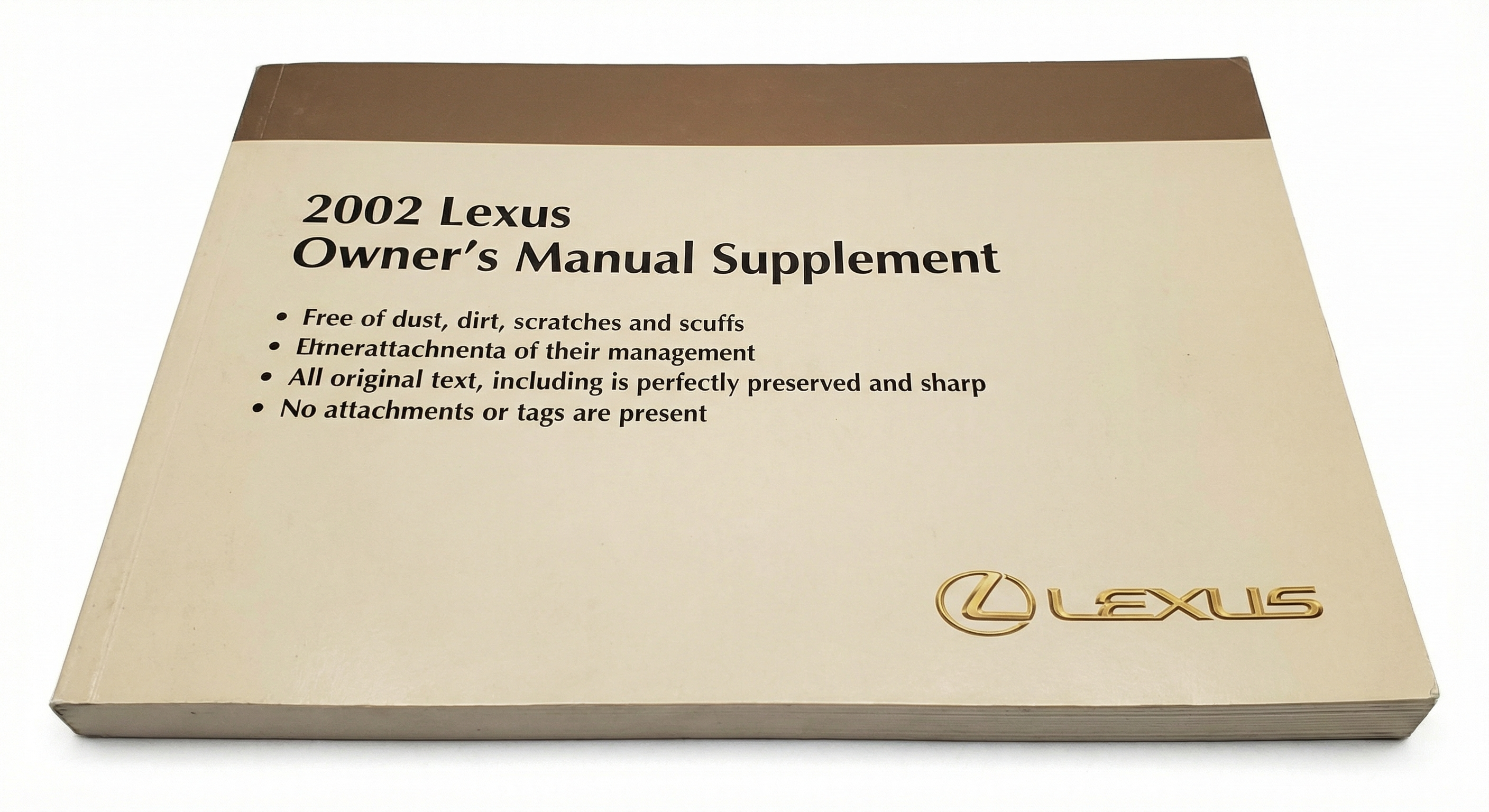 2001, 2002, 2003 Lexus LS430 Complete Owners Manual Set (OEM)