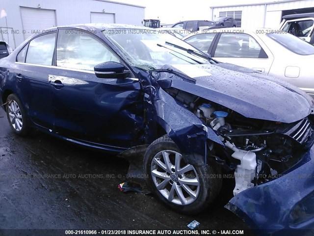 2009-2014 Volkswagen Jetta Blue Power Heated Door/Side View Mirror with Signal Lamp - Left (Driver) (Used OEM)