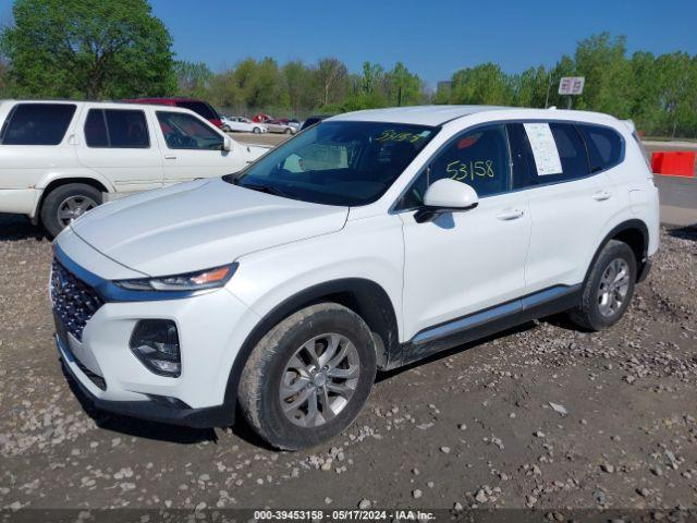 2019-2023 Hyundai Santa Fe White Trunk Mounted Spoiler with Third Brake Light (Used OEM)
