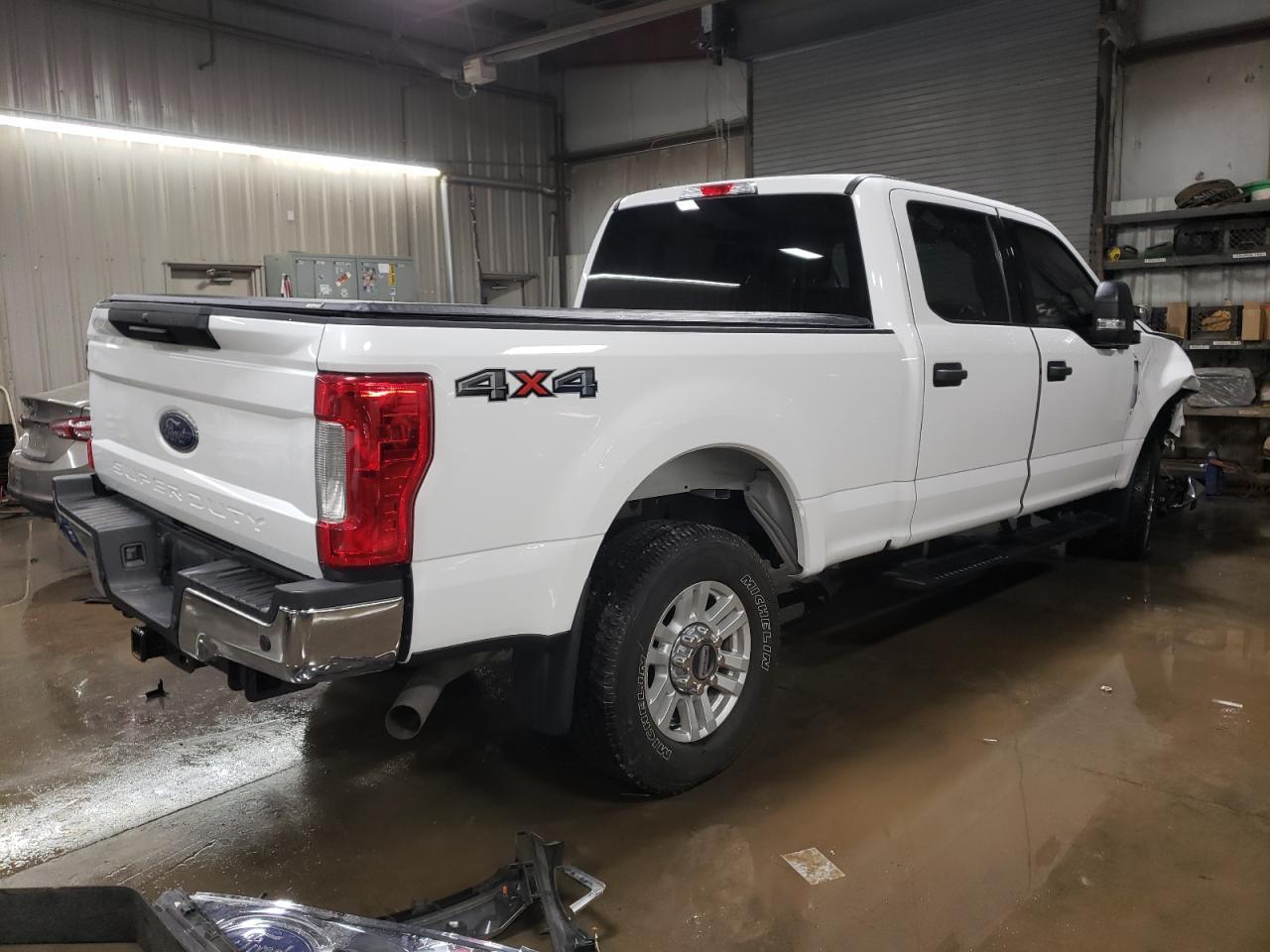 2017-2022 Ford F-250 Super Duty Gray Front Door Interior Trim Panel - Rear, Left (Driver) (Used OEM)