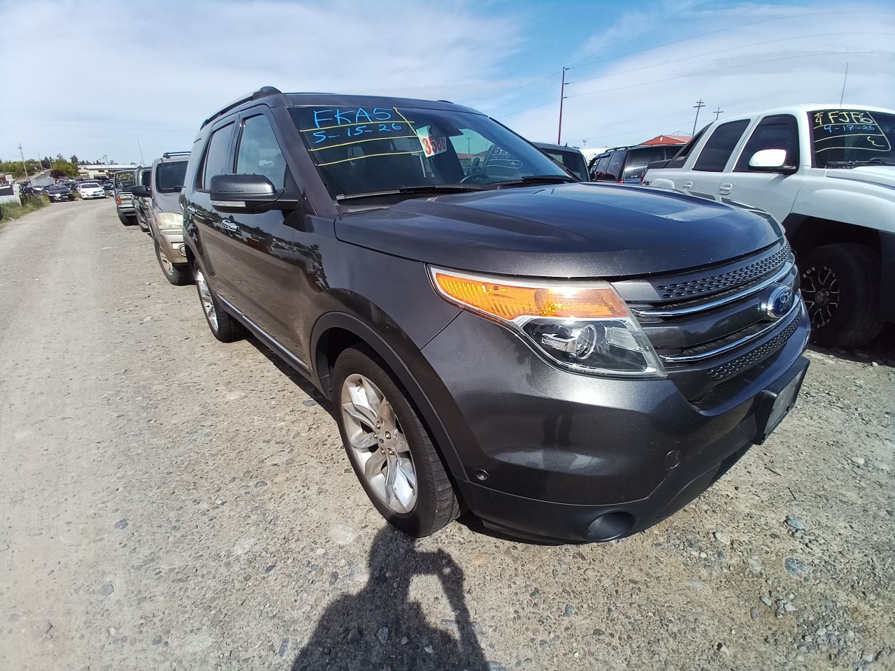 2011-2015 FORD EXPLORER Black Floor Console Panel (Used OEM)
