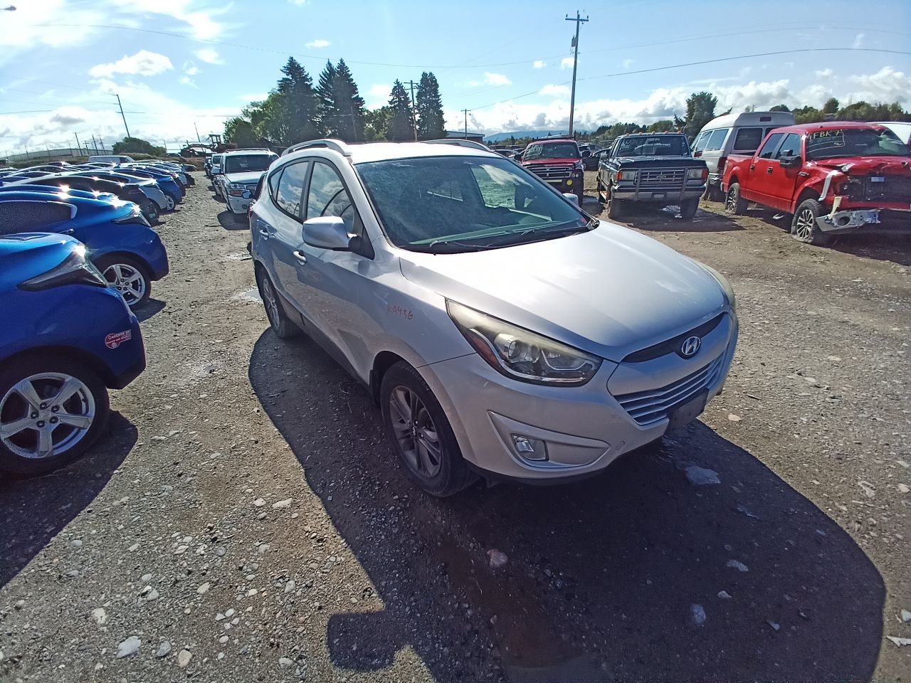 2010-2015 Hyundai Tucson Silver Door/Side View Mirror - Right (Passenger) (Used OEM)