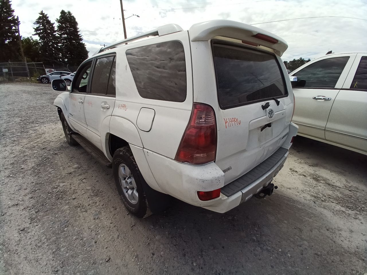 2003-2009 Lexus GX470 White Fuel Filler Door (Used OEM)