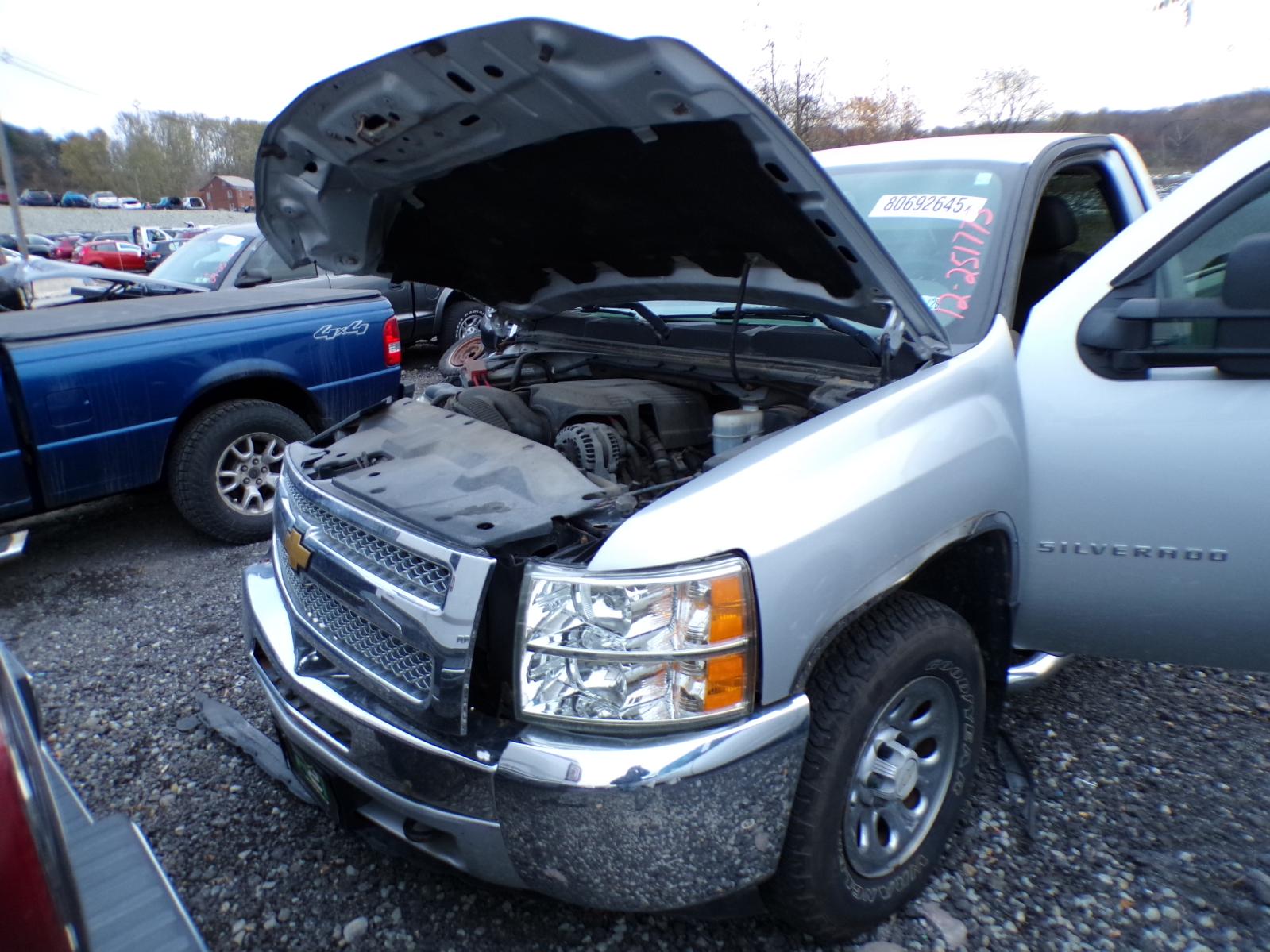 2008-2013 Chevrolet Silverado 1500 Black Regular Cab Roof Curtain Air Bag - Right (Passenger) (Used OEM)