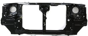 Black Steel Radiator Support Assembly for Nissan Frontier 2001-2002, Replacement