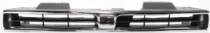 Chrome Shell/Painted Black Insert Grille for 1992-1993 Honda Accord, Replacement