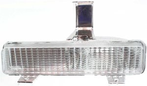 Signal Light for Chevrolet Caprice 1980-1990, Right (Passenger) Side, Lens and Housing, On Bumper, Replacement