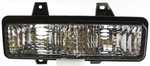 Park Light for Chevrolet Suburban (1989-1991), G-Series Van (1992-1996), Right (Passenger) Side, Lens and Housing, with Dual Headlight, Replacement