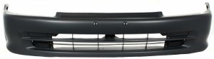 Front Bumper Cover for Honda Civic 1992-1995, Primed (Ready to Paint), Suitable for 4-Door Sedan, Replacement
