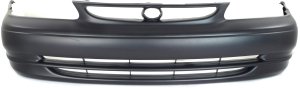 Front Bumper Cover for Toyota Corolla 1998-2000, Primed (Ready to Paint), Replacement