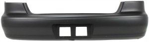 Rear Bumper Cover for Toyota Corolla 1998-2002, Primed (Ready to Paint), Replacement