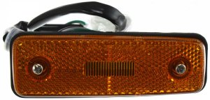 Front Side Marker Light Assembly for Toyota Pickup 1979-1981 / Land Cruiser 1981-1990, Left (Driver) Side, On Fender Side, Replacement