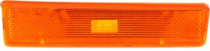 Front Side Marker Light for Ford F-Series 1980-1986, Right (Passenger), Lens and Housing, On Fender, Replacement Models: F-150, F-250, F-350.