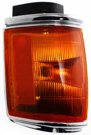 Corner Light Assembly for 1987-1988 Toyota Pickup, Left (Driver), Excluding Base Models, with Chrome Trim, RWD (Rear-Wheel Drive), Replacement