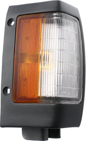 Right (Passenger) Corner Light Assembly for 1990-1992 Nissan Pickup, with Black Trim, Replacement