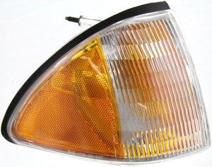 Corner Light for Ford Mustang 1987-1993, Right (Passenger) Side, Includes Lens and Housing, Outer, Replacement