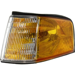 Corner Light for Ford Tempo 1988-1994, Left (Driver) Side, Lens and Housing, Replacement