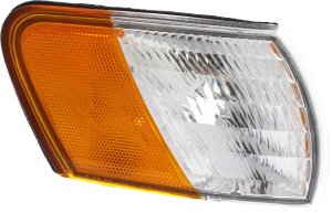 Right (Passenger) Corner Light Lens and Housing for 1992-1995 Ford Taurus, Except SHO Model, Replacement