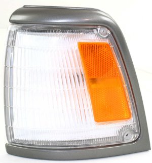 Corner Light Assembly for 1992-1995 Toyota Pickup, Left (Driver), with Gray Trim, 2WD (Two-Wheel Drive), Base Model, Replacement