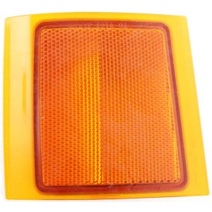 Front Upper Left (Driver) Side Reflector Light for Chevrolet C/K Full Size Pickup 1994-2002, with Dual Sealed Beam Headlights, Replacement