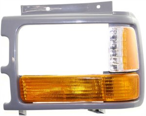 Park Light for 1991-1996 Dakota, Left (Driver), Lens and Housing with Gray Headlight Door, Composite Headlight, Replacement