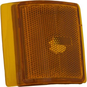 Front Side Marker Light for GMC C/K Full Size Pickup 1994-2002, Right (Passenger), Lower Position, Includes Lens and Housing, Replacement