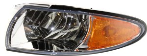 Corner Light for Pontiac Grand Prix 1997-2003, Left (Driver) Side, Lens and Housing, Replacement