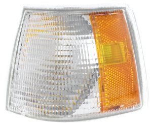 Corner Light for Volvo 850 1993-1997, Left (Driver), Lens and Housing, with Dual Bulb Headlight, Replacement