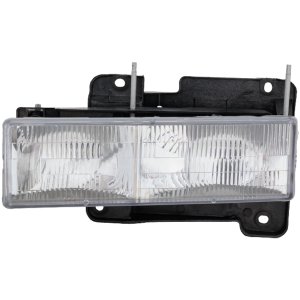 Composite Halogen Headlight Assembly for Chevrolet C/K Full Size Pickup 1988-2002/Suburban 1992-1999, Left (Driver), Replacement