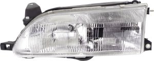 Headlight Assembly for 1993-1997 Toyota Corolla, Left (Driver) Side, Halogen, Replacement