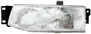 Headlight Assembly for Ford Escort 1991-1996, Left (Driver), Halogen, Replacement