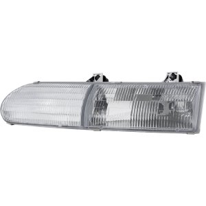 Headlight Assembly for Ford Taurus 1992-1995, Left (Driver), Halogen, Excludes SHO Model, Replacement