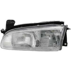 Headlight Assembly for Toyota Prizm (1993-1997) Left (Driver), Halogen, Replacement