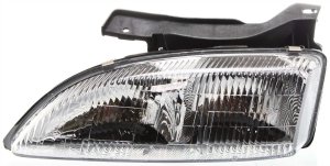 Headlight Assembly for Chevrolet Cavalier 1995-1999, Left (Driver) Side, Halogen, Replacement