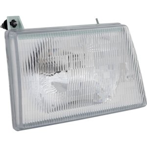 Headlight Assembly for 1992-1996 Ford Econoline Van, Right (Passenger) Side, Halogen, Composite Type, Replacement