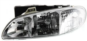 Headlight Assembly for Pontiac Grand Am 1996-1998, Halogen, Left (Driver), Replacement