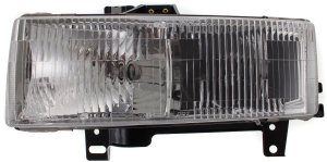 Headlight Assembly for GMC Express/Savana Van 1996-2002, Composite, Halogen, Left (Driver), Replacement