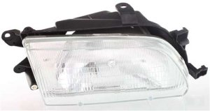 Headlight Assembly for Toyota Tercel 1995-1996, Right (Passenger), Halogen, Replacement
